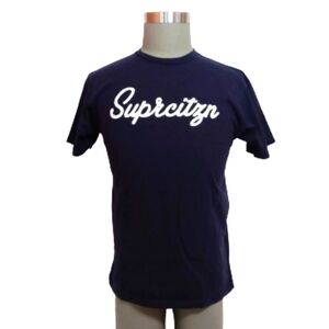 Suprcitzn Navy Graphic Logo Men's T-Shirt Medium